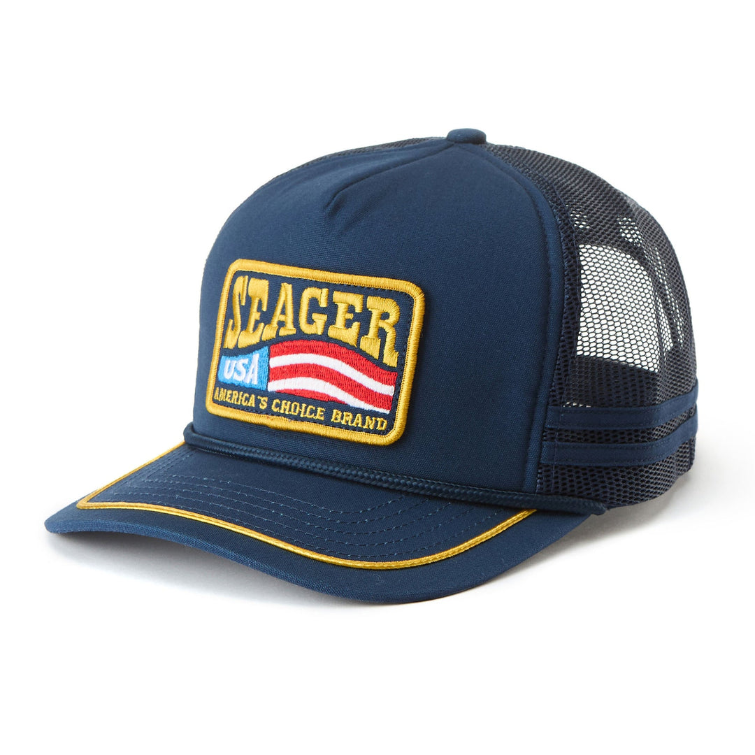 SEAGER America's Choice Trucker Snapback - NAVY - Sun Diego Boardshop