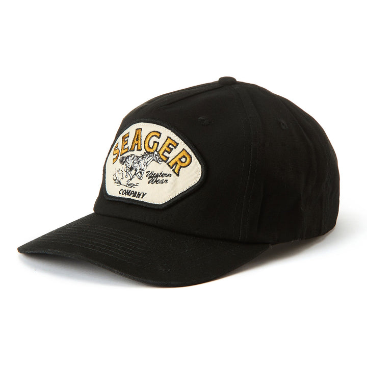 SEAGER Heritage Snapback - BLACK - Sun Diego Boardshop