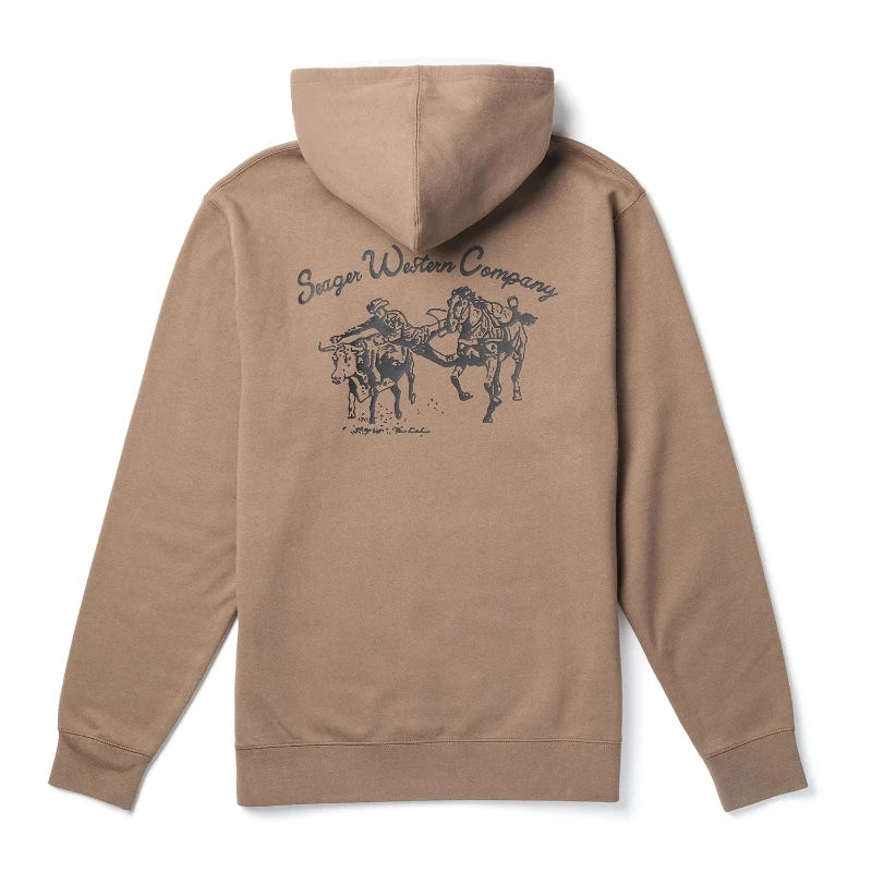 Seager Los Rios Mid-Weight Hoodie - WALNUT - Sun Diego Boardshop