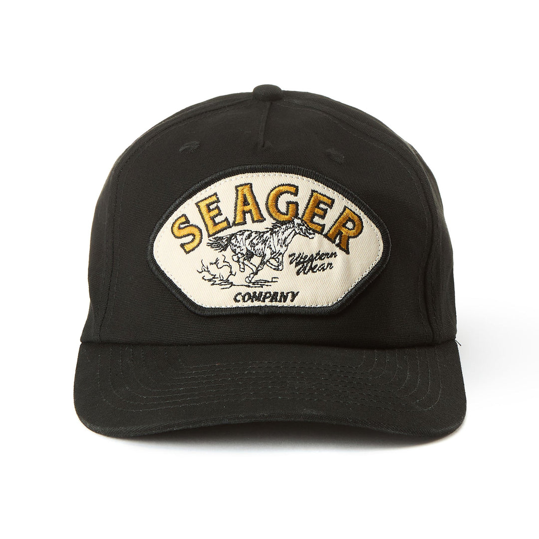 SEAGER Heritage Snapback - BLACK - Sun Diego Boardshop