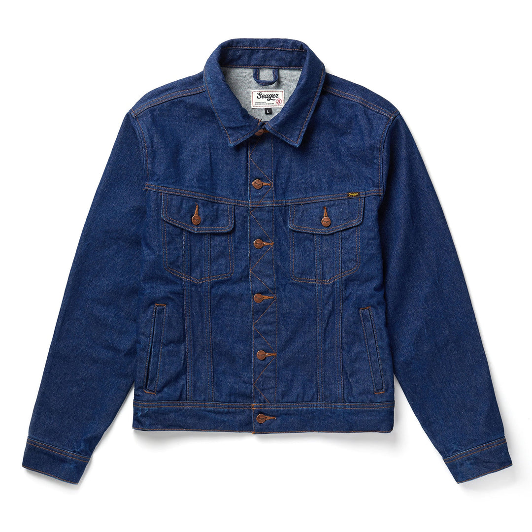 Seager Freewheelin' Denim Jacket - RINSED INDIGO - Sun Diego Boardshop