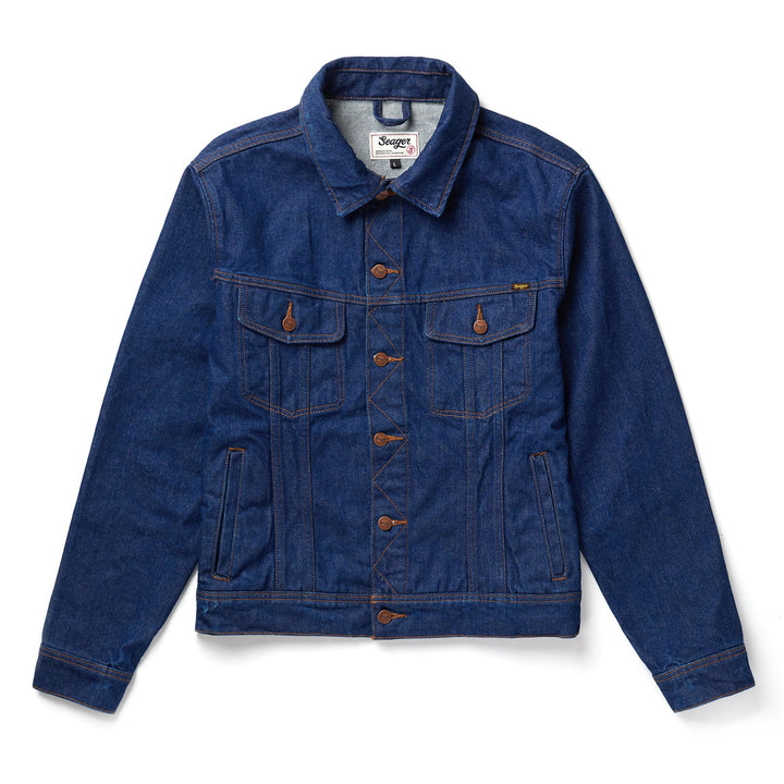 Seager Freewheelin' Denim Jacket - RINSED INDIGO - Sun Diego Boardshop