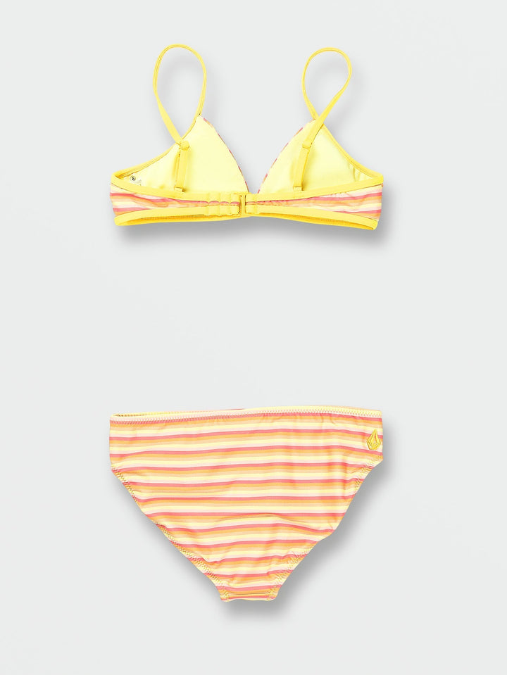 Girls Stripe Or Wrong Bikini Set - Honey Gold - Sun Diego Boardshop