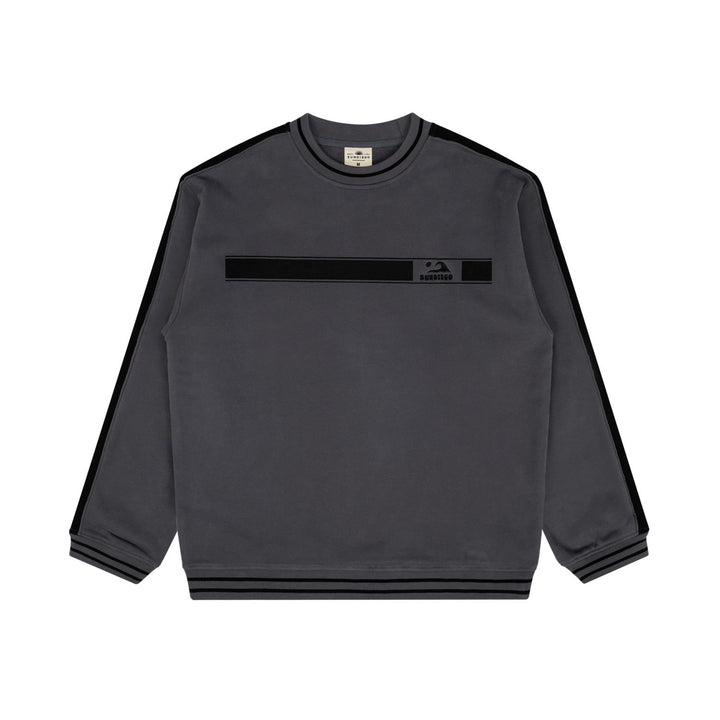 SunDiego Branded Wave Sweatshirt - BLACK/BLACK - Sun Diego Boardshop