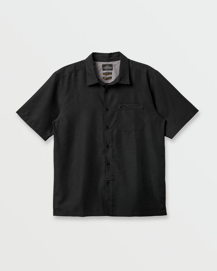 Quiksilver Waterman Centinela Premium Anti-Wrinkle Shirt - Black - Sun Diego Boardshop