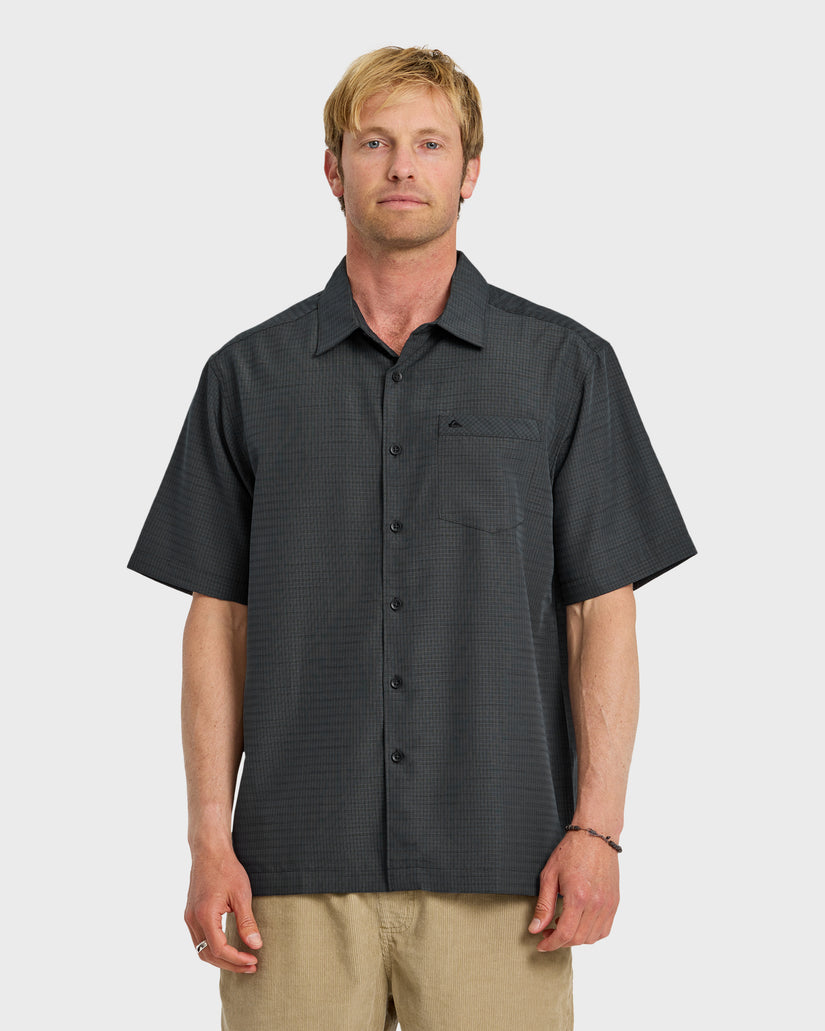 Quiksilver Waterman Centinela Premium Anti-Wrinkle Shirt - Black - Sun Diego Boardshop