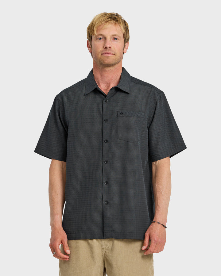 Quiksilver Waterman Centinela Premium Anti-Wrinkle Shirt - Black - Sun Diego Boardshop