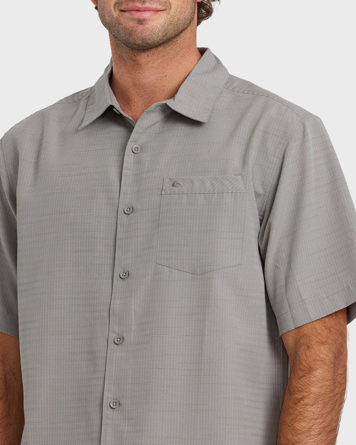 Quiksilver Waterman Centinela Premium Anti-Wrinkle Shirt - Grey - Sun Diego Boardshop