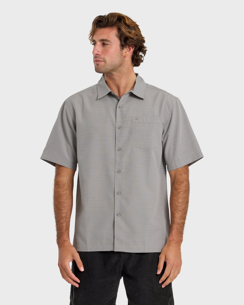 Quiksilver Waterman Centinela Premium Anti-Wrinkle Shirt - Grey - Sun Diego Boardshop
