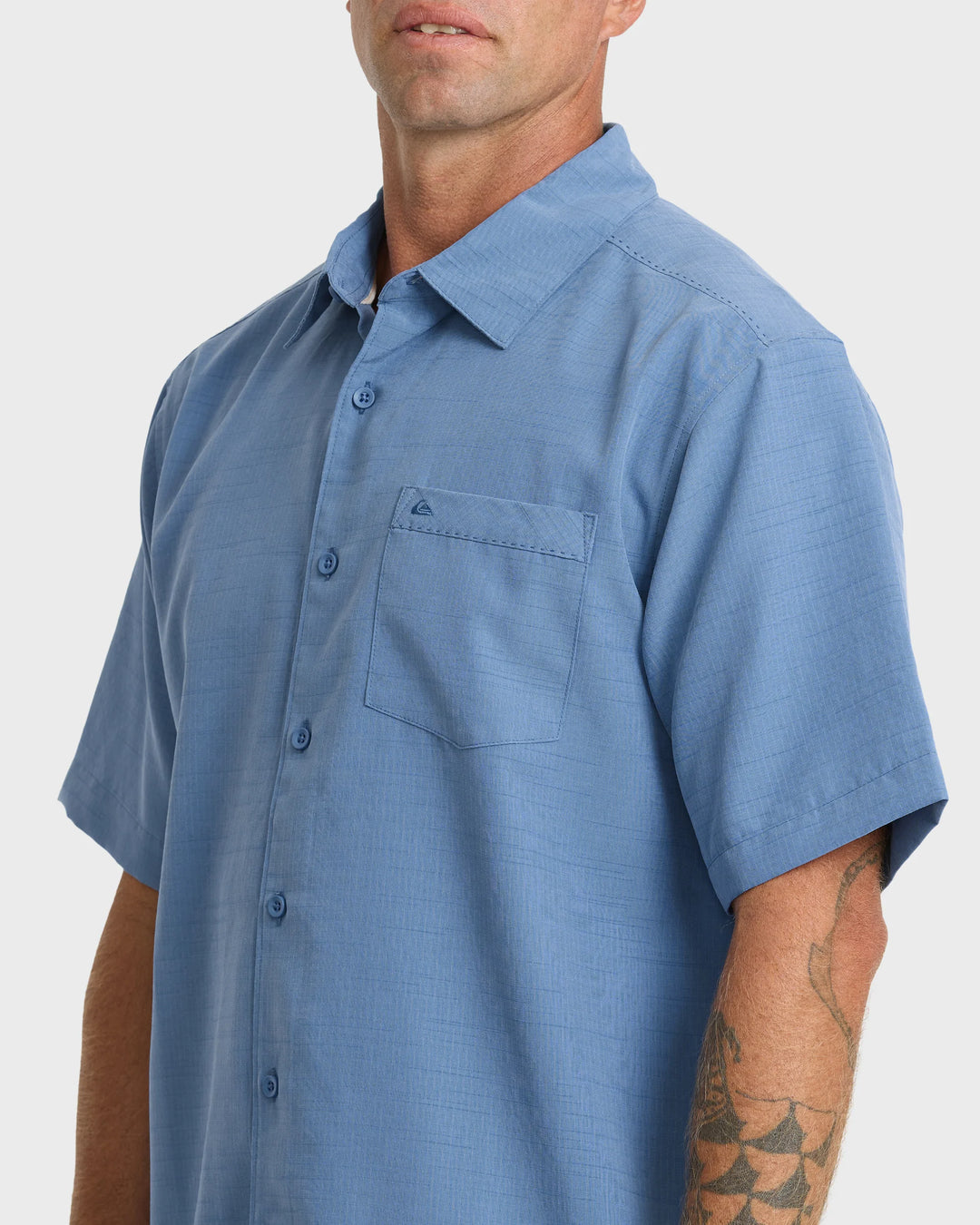 Quiksilver Men's Waterman Centinela Premium Anti-Wrinkle Shirt - Riviera - Sun Diego Boardshop