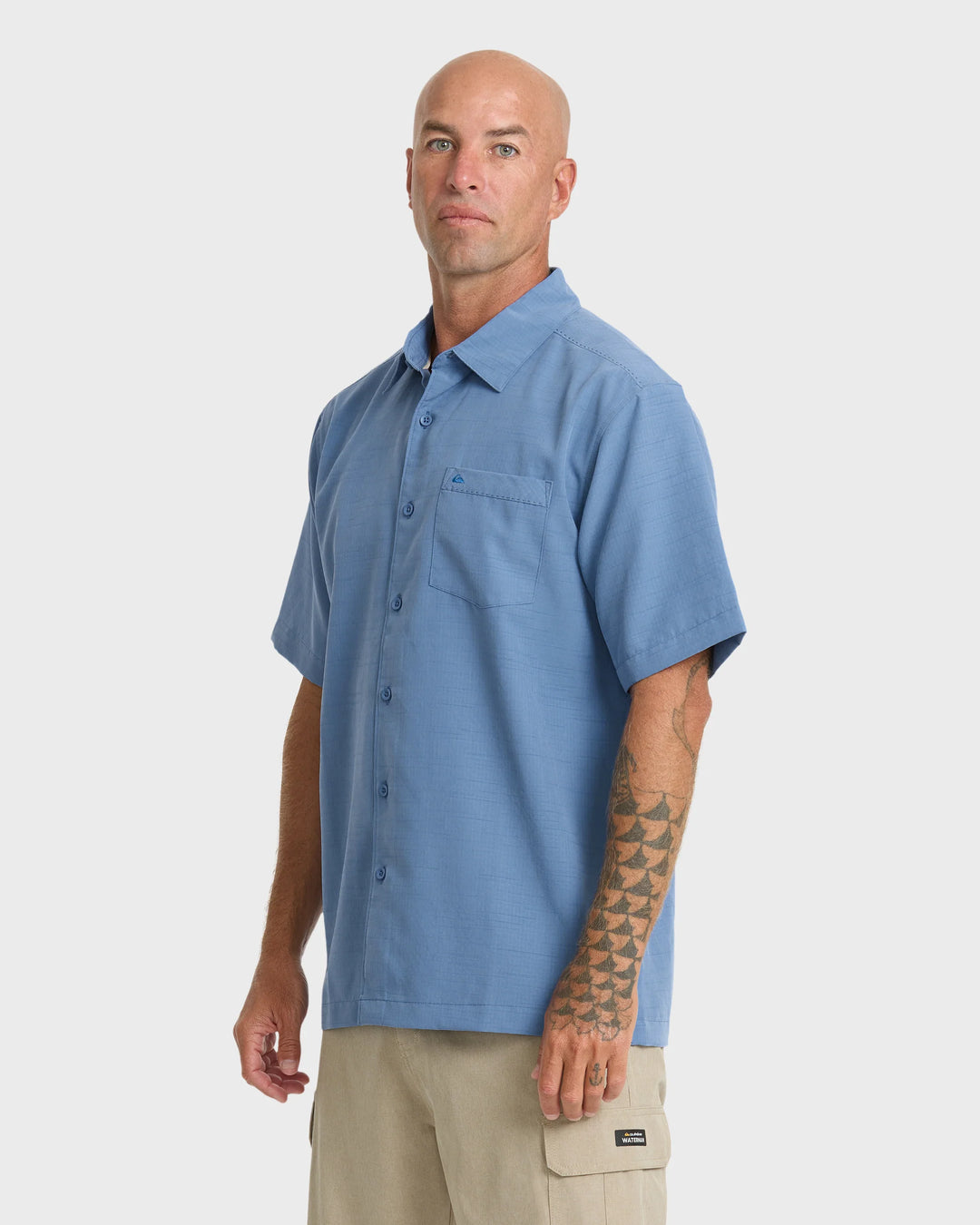 Quiksilver Men's Waterman Centinela Premium Anti-Wrinkle Shirt - Riviera - Sun Diego Boardshop