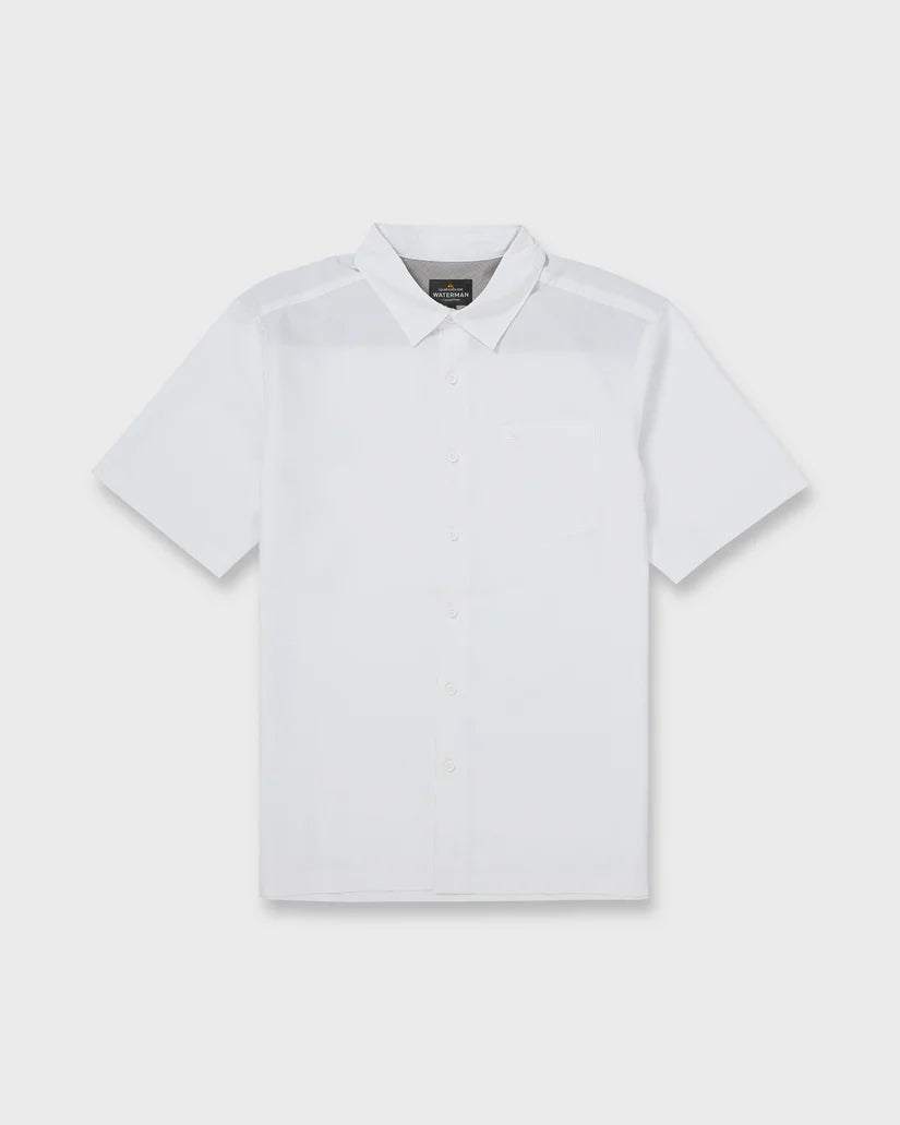 Quiksilver Waterman Waterman Centinela Premium Anti-Wrinkle Shirt - White - Sun Diego Boardshop