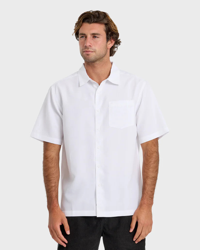 Quiksilver Waterman Waterman Centinela Premium Anti-Wrinkle Shirt - White - Sun Diego Boardshop