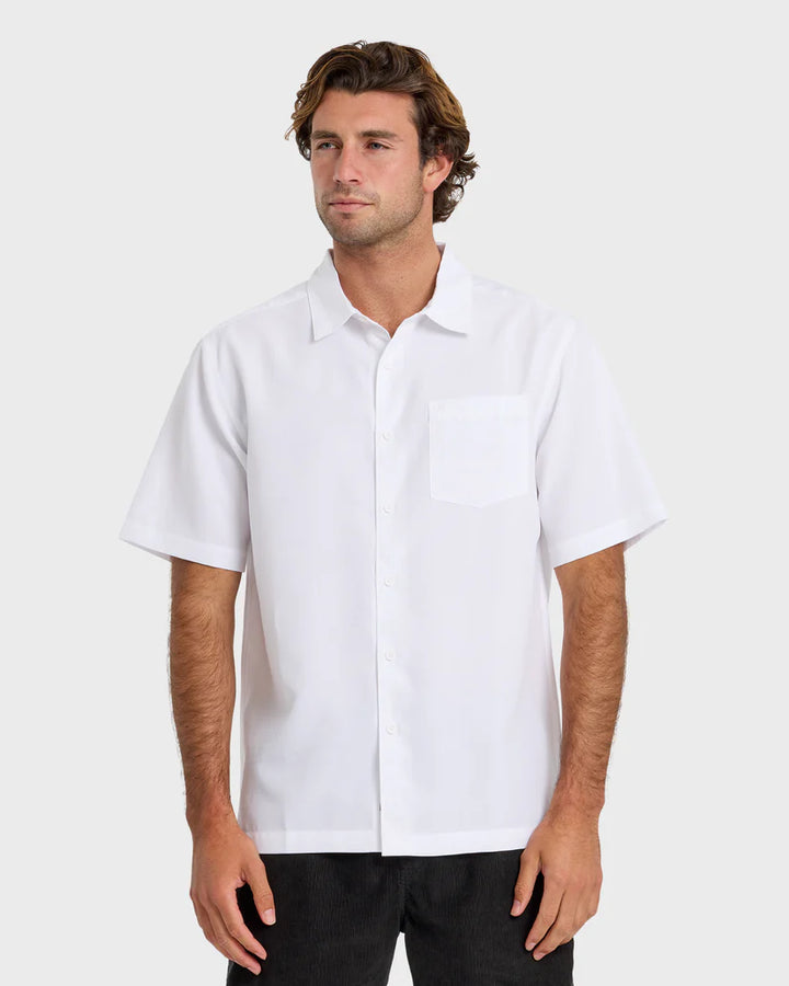 Quiksilver Waterman Waterman Centinela Premium Anti-Wrinkle Shirt - White - Sun Diego Boardshop