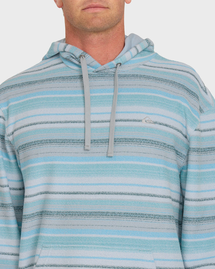Quiksilver Men's Great Otway Pullover Hoodie - Crystal Seas - Sun Diego Boardshop