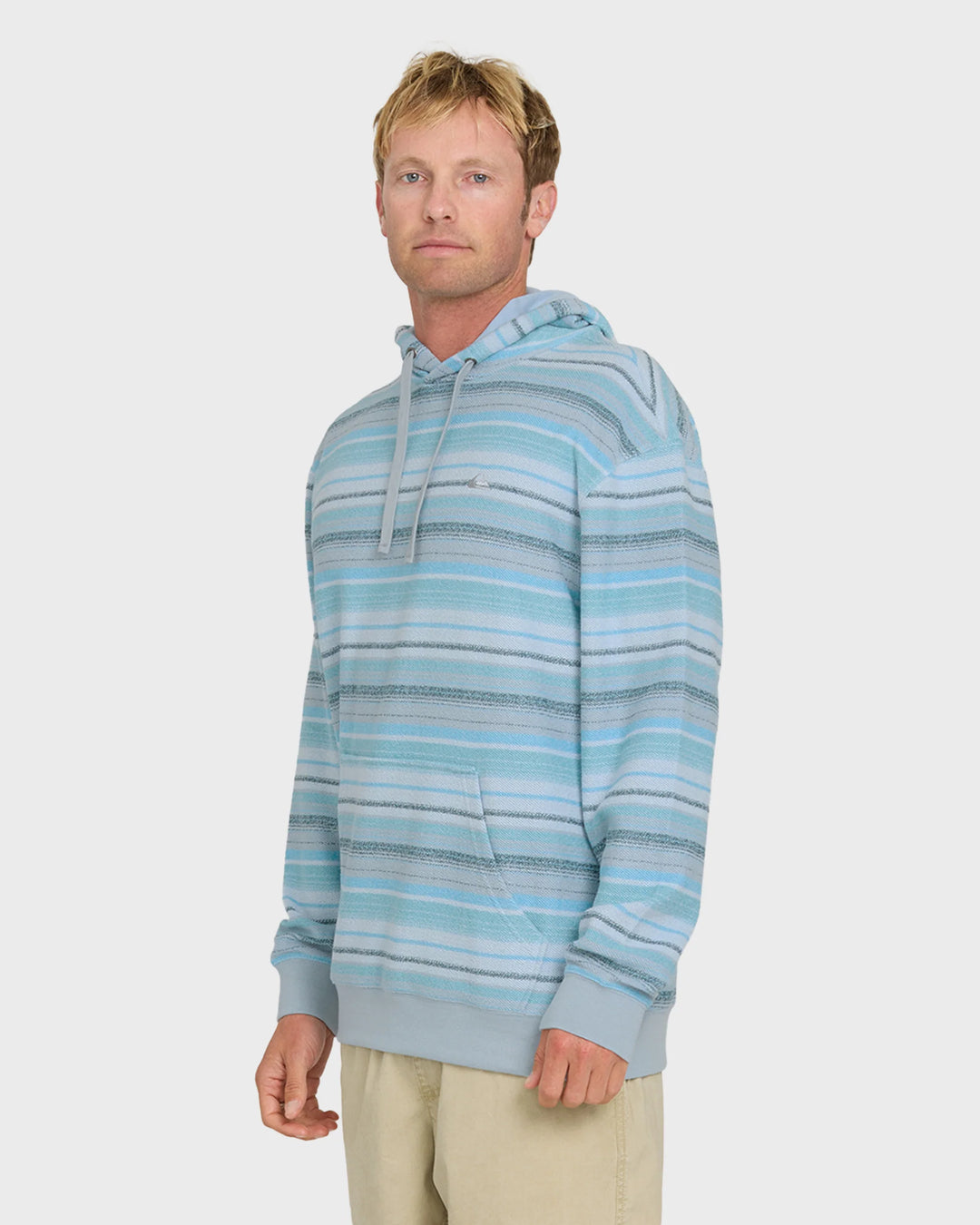 Quiksilver Men's Great Otway Pullover Hoodie - Crystal Seas - Sun Diego Boardshop