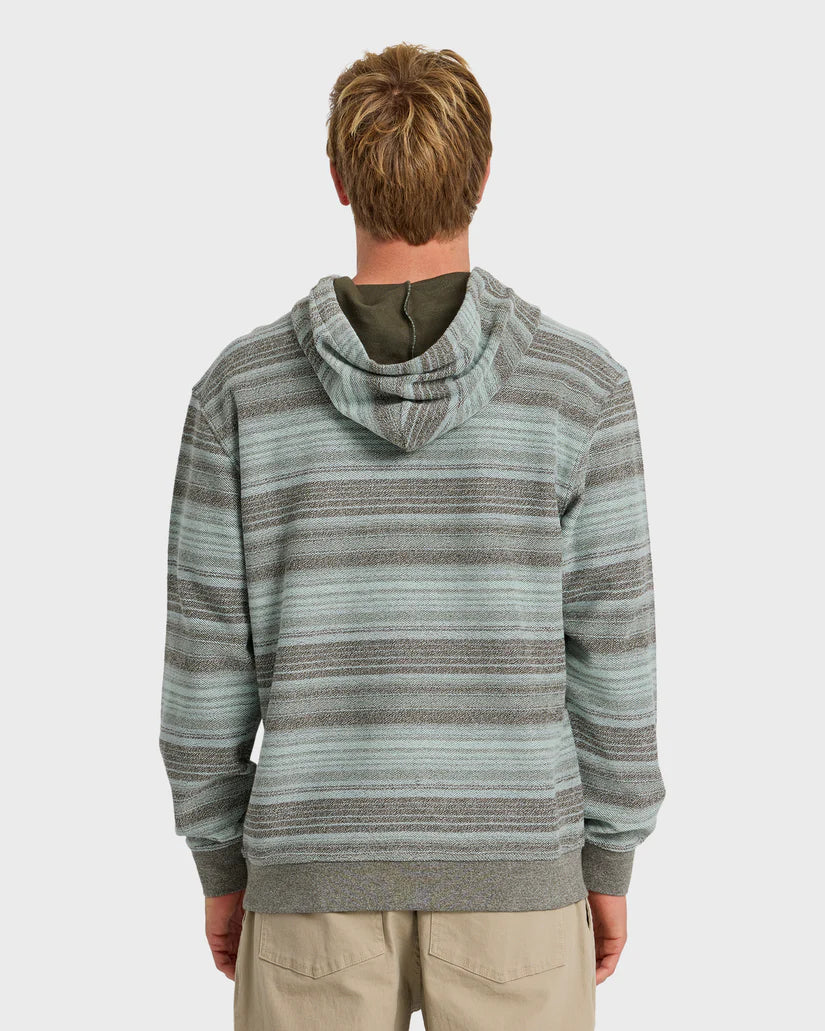 Quiksilver Great Otway Yarn-Dyed Strip Pullover Hoodie - Grape Leaf - Sun Diego Boardshop