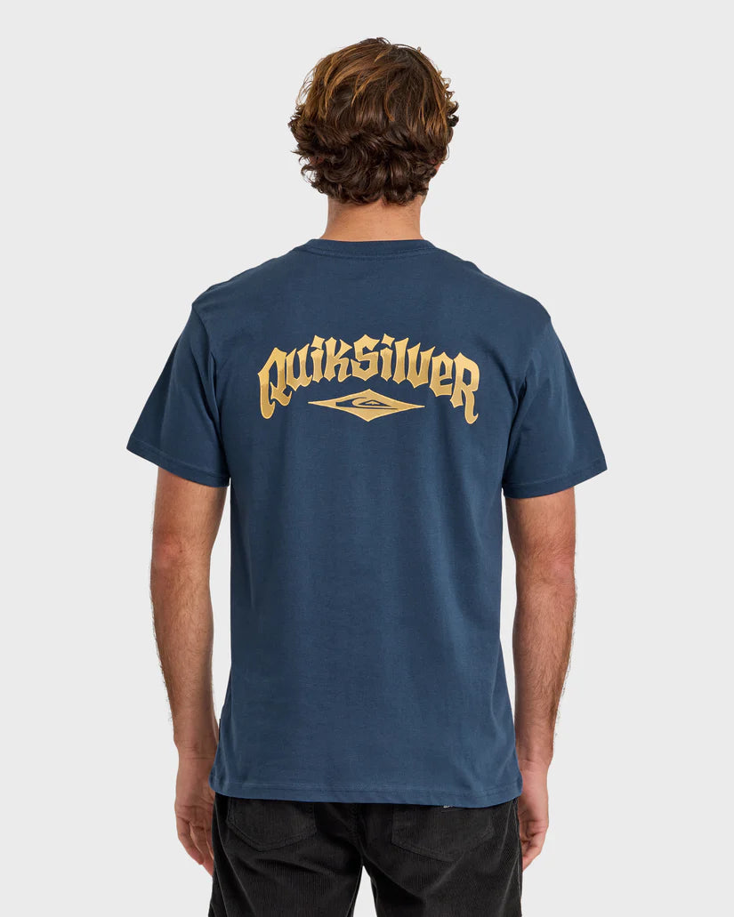 Quiksilver Diamon Arch Classic Short Sleeve T-Shirt - Dark Denim - Sun Diego Boardshop