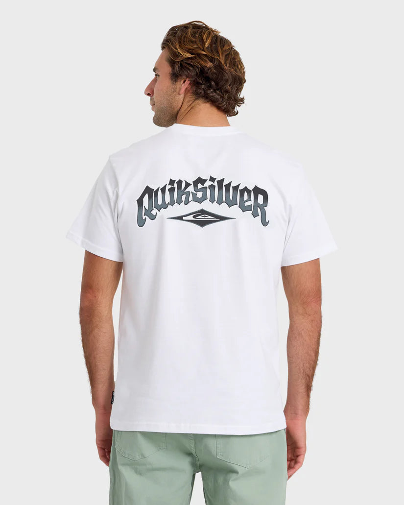 Quiksilver Diamond Arch Classic Short Sleeve T-Shirt - White - Sun Diego Boardshop