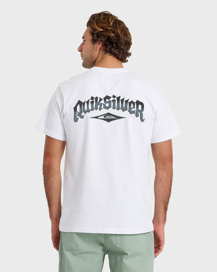 Quiksilver Diamond Arch Classic Short Sleeve T-Shirt - White - Sun Diego Boardshop