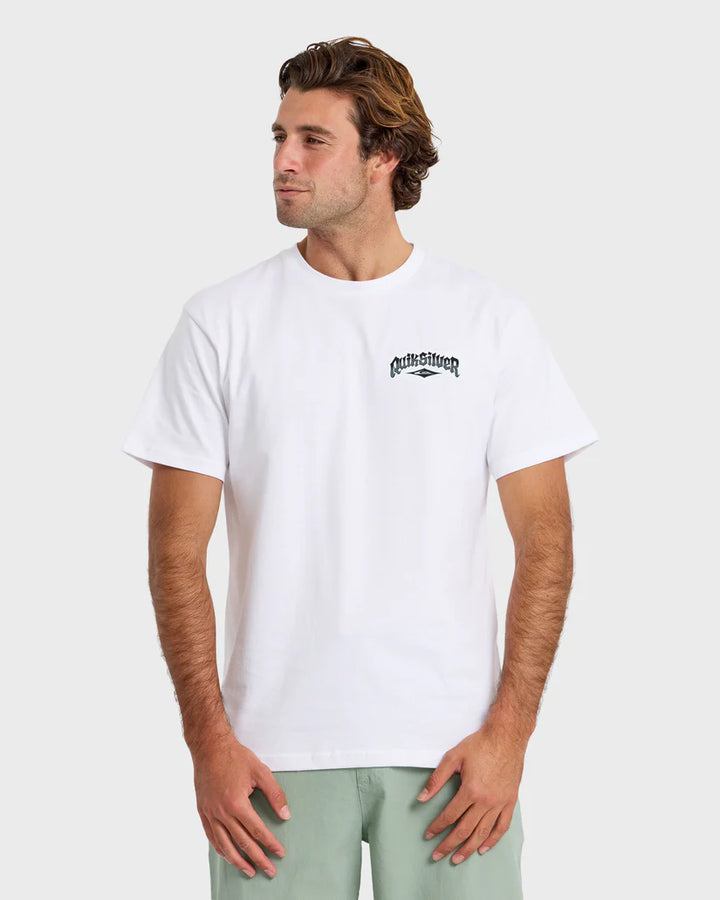 Quiksilver Diamond Arch Classic Short Sleeve T-Shirt - White - Sun Diego Boardshop