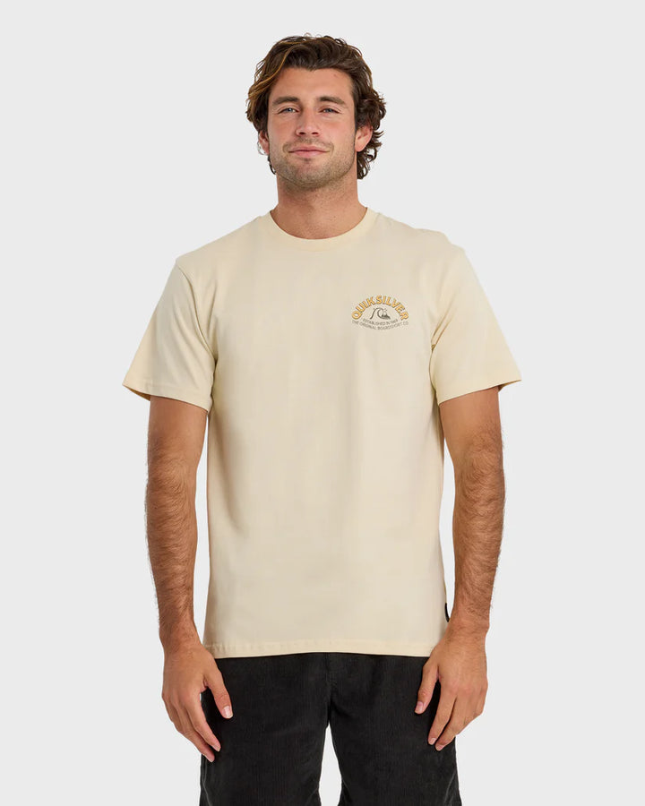 Quiksilver Bubble Arch Short Sleeve T-Shirt - Bone White - Sun Diego Boardshop