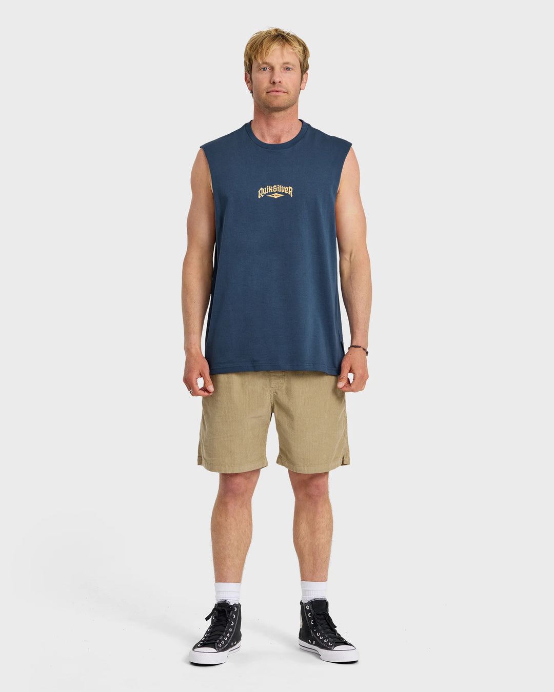 Quiksilver Men's Diamond Arch Oversized Tank - Dark Denim - Sun Diego Boardshop