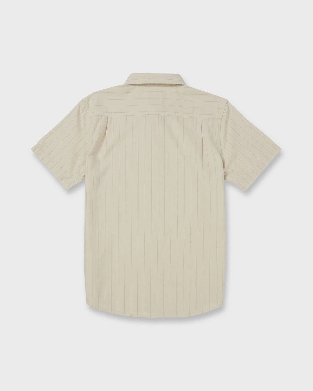 Quiksilver Men's Dobby Stripe Classic Short Sleeve Shirt - Bone White - Sun Diego Boardshop