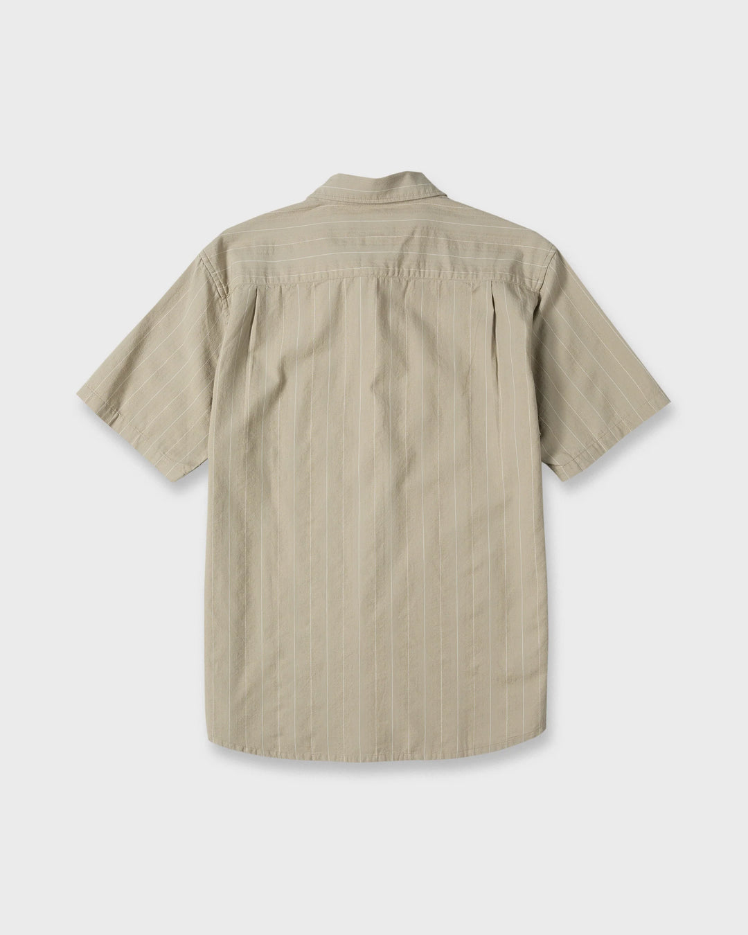 Quiksilver Men's Dobby Stripe Classic Short Sleeve Woven Shirt - Seneca Rock - Sun Diego Boardshop