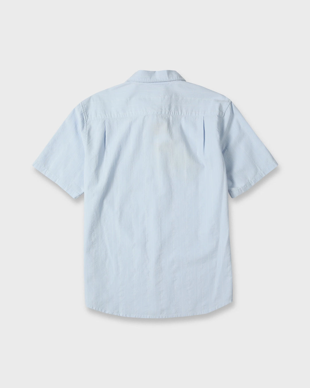 Quiksilver Men's Dobby Stripe Classic Short Sleeve Woven Shirt - Skyway - Sun Diego Boardshop