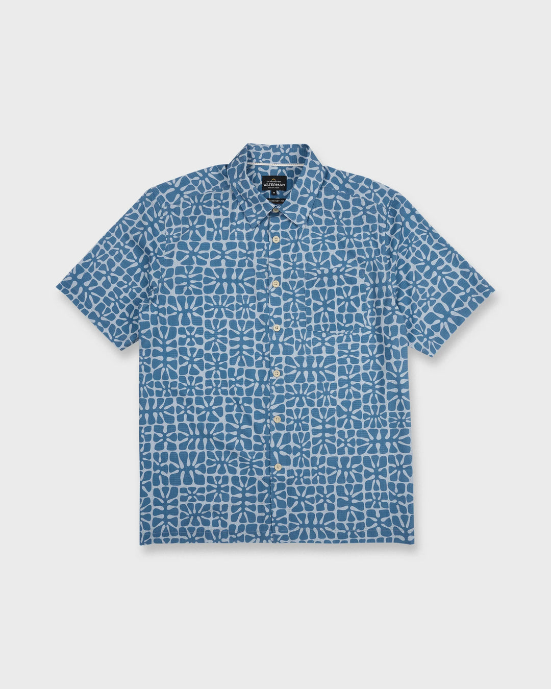 Quiksilver Men's Waterman Coral Sea Performance Short Sleeve Shirt - Skyway - Sun Diego Boardshop
