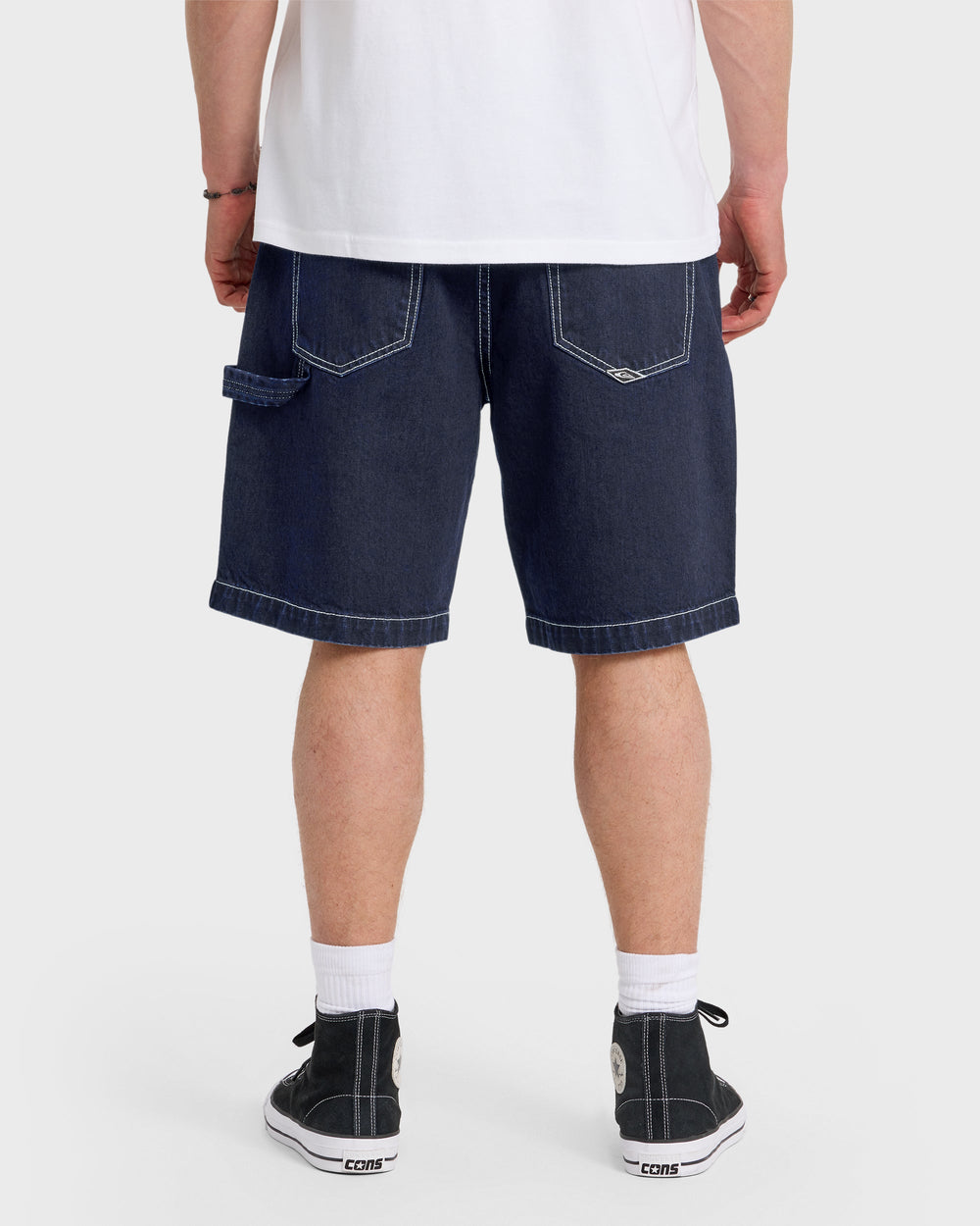 Quiksilver Men's Carpenter Baggy 21" Denim Shorts - Indigo Rinse - Sun Diego Boardshop