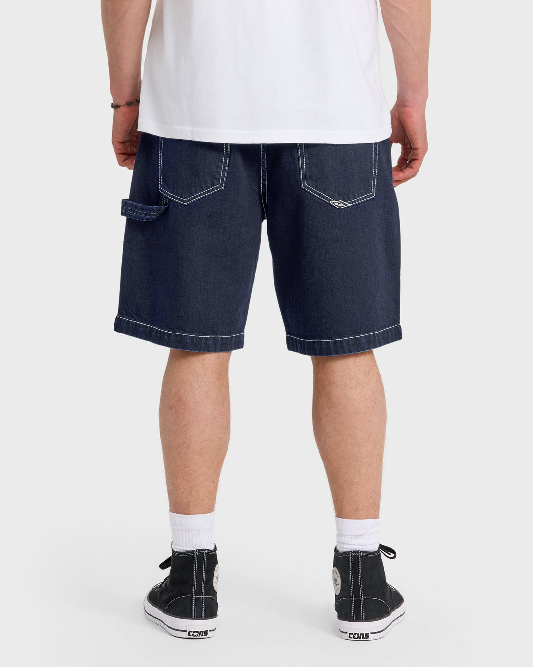 Quiksilver Men's Carpenter Baggy 21" Denim Shorts - Indigo Rinse - Sun Diego Boardshop