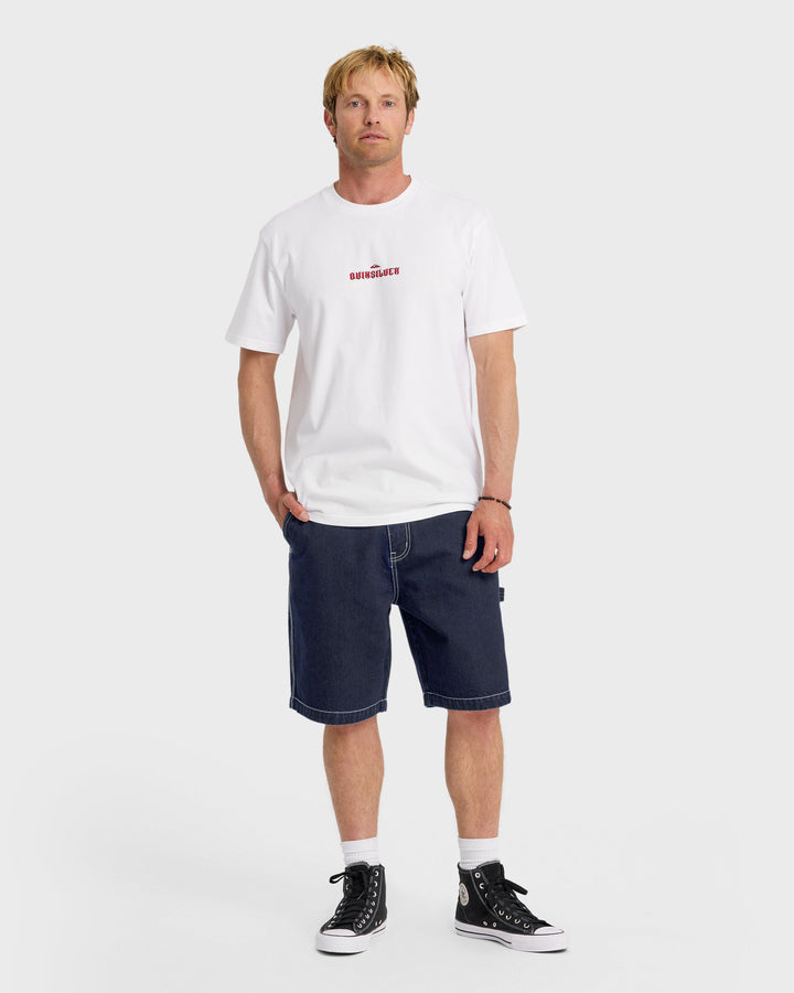 Quiksilver Men's Carpenter Baggy 21" Denim Shorts - Indigo Rinse - Sun Diego Boardshop