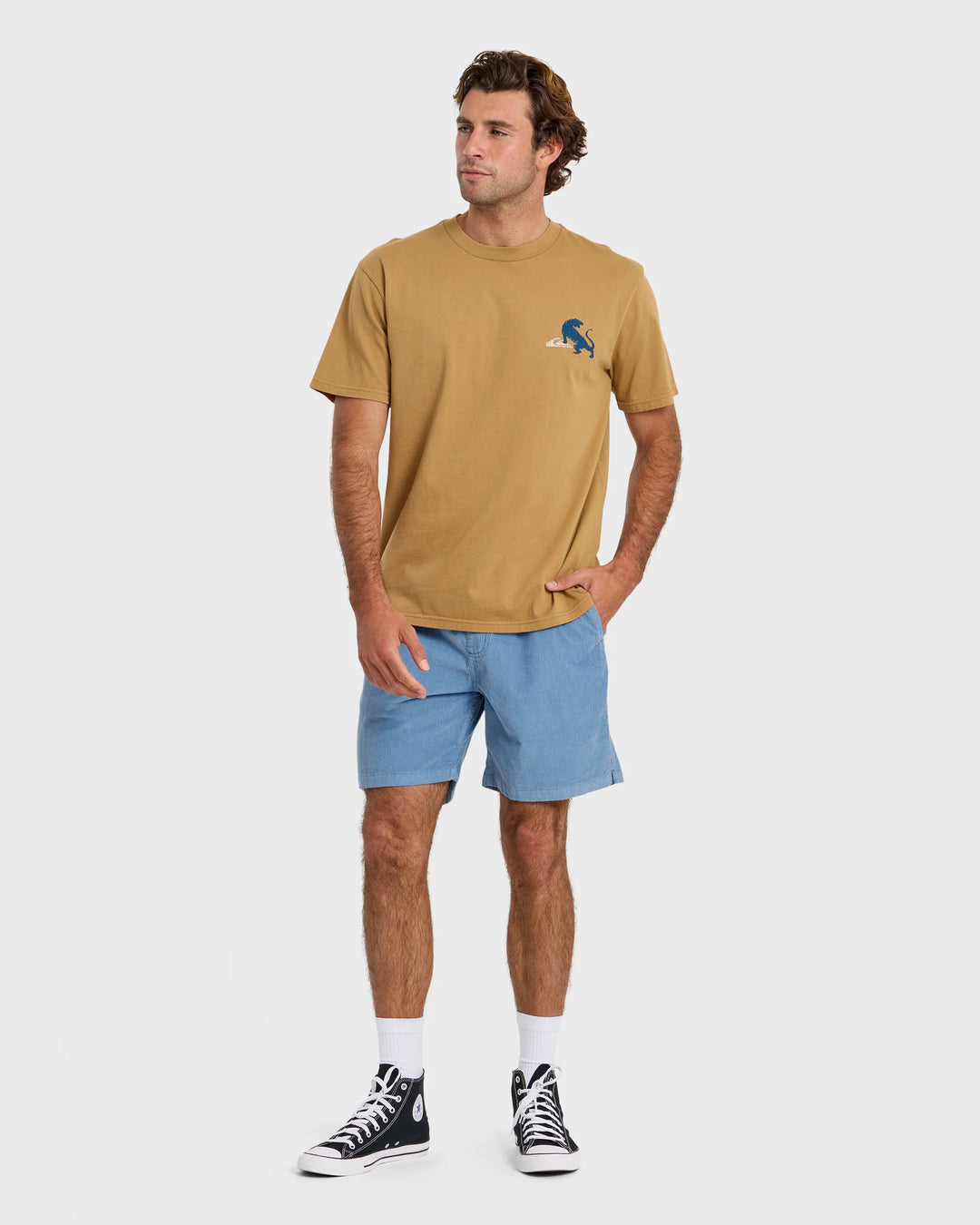 Quiksilver Men's Taxer Cord 18" Elastic Waist Shorts - Riviera - Sun Diego Boardshop