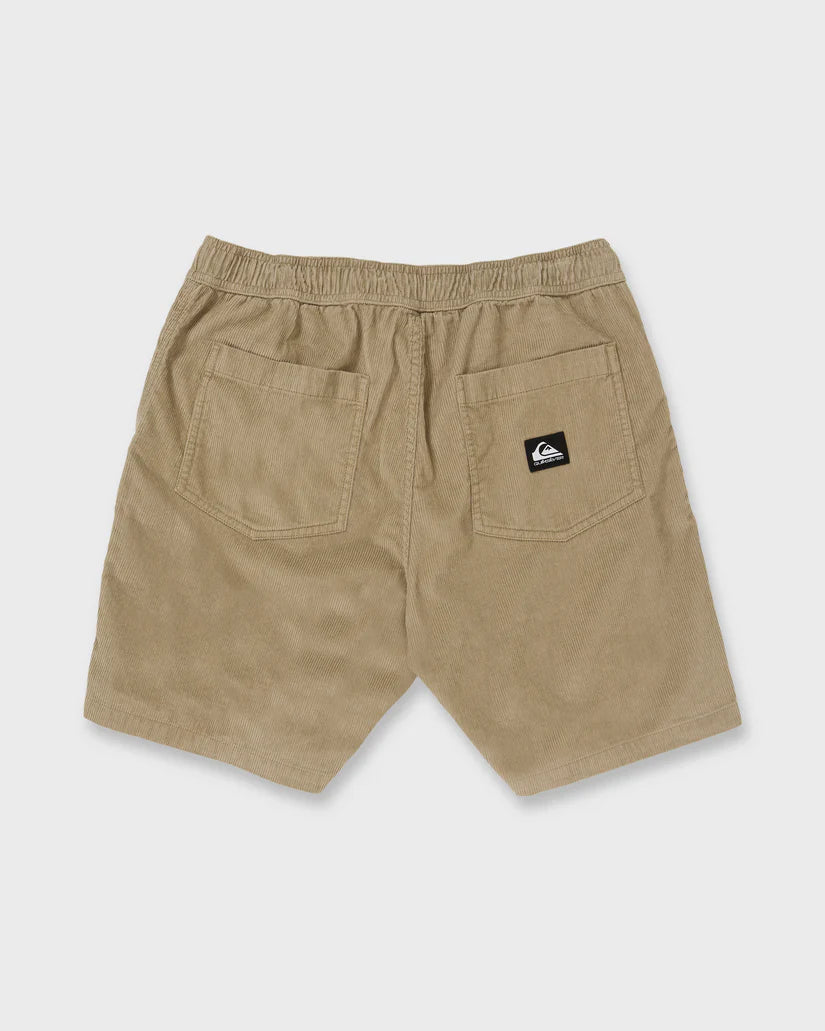 Quiksilver Taxer Cord 18" Elastic Waist Shorts - Seneca Rock - Sun Diego Boardshop
