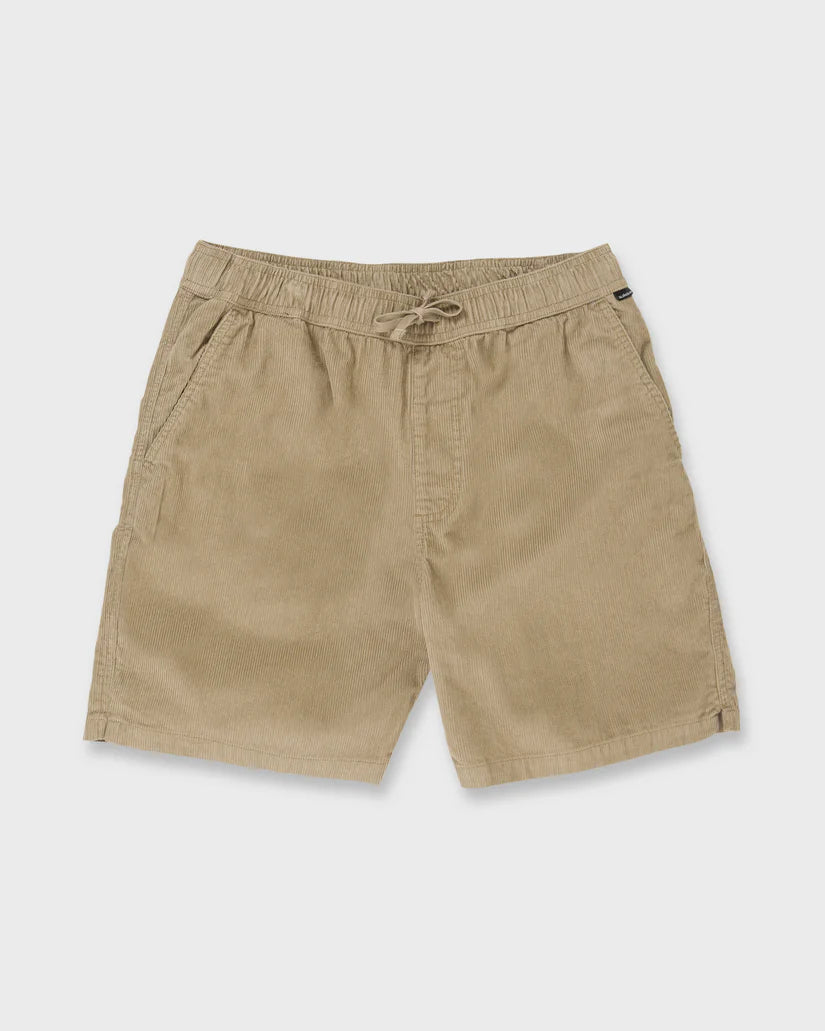 Quiksilver Taxer Cord 18" Elastic Waist Shorts - Seneca Rock - Sun Diego Boardshop
