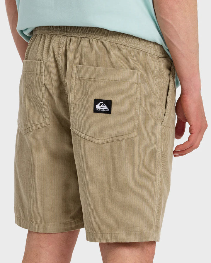 Quiksilver Taxer Cord 18" Elastic Waist Shorts - Seneca Rock - Sun Diego Boardshop