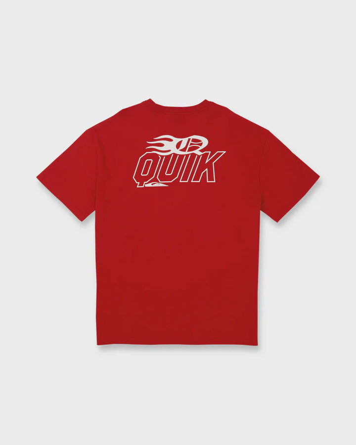 Quiksilver Stacked Mercury Oversized Heavyweight Short Sleeve T-Shirt - Salsa Rzm0 - Sun Diego Boardshop