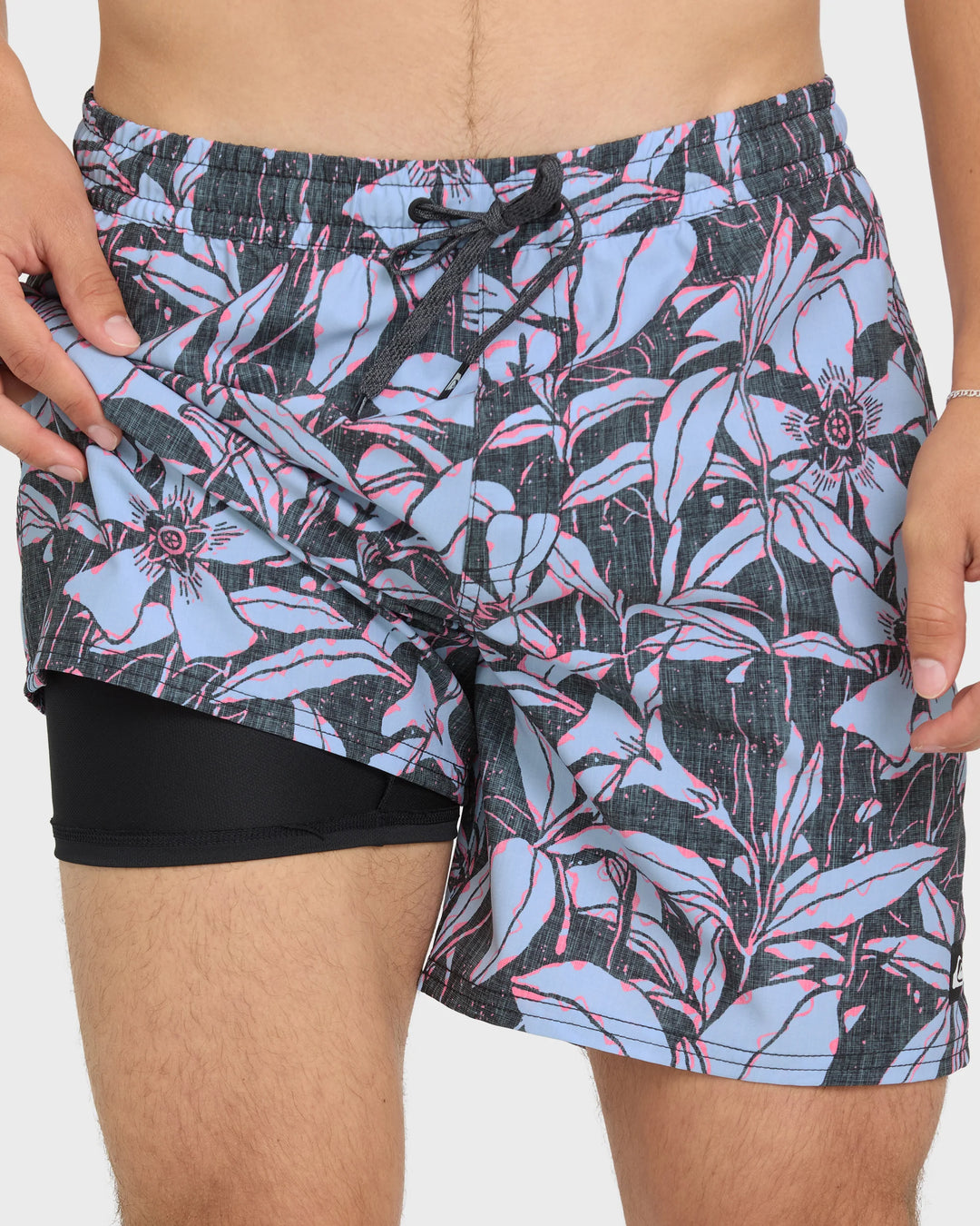 Quiksilver Men's Mix Volley 17" Swim Trunks - Anthracite - Sun Diego Boardshop