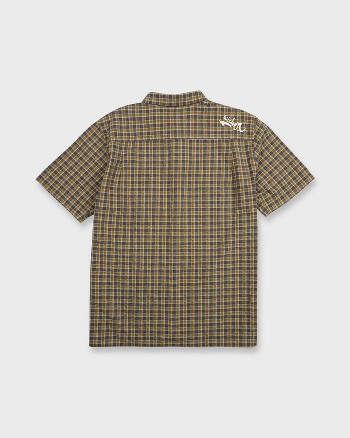 Quiksilver Men's Young Guns Button-Up Short Sleeve Shirt - Major Brown - Sun Diego Boardshop