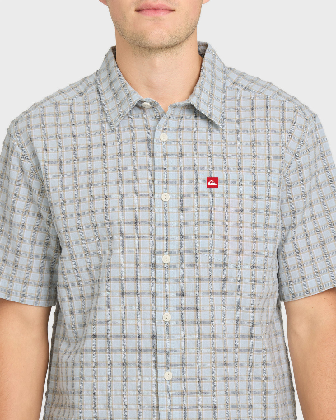Quiksilver Men's Young Guns Button-Up Short Sleeve Shirt - Plein Air - Sun Diego Boardshop