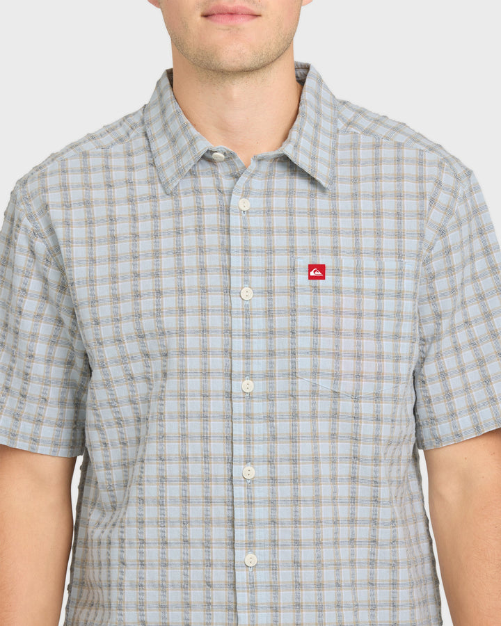 Quiksilver Men's Young Guns Button-Up Short Sleeve Shirt - Plein Air - Sun Diego Boardshop