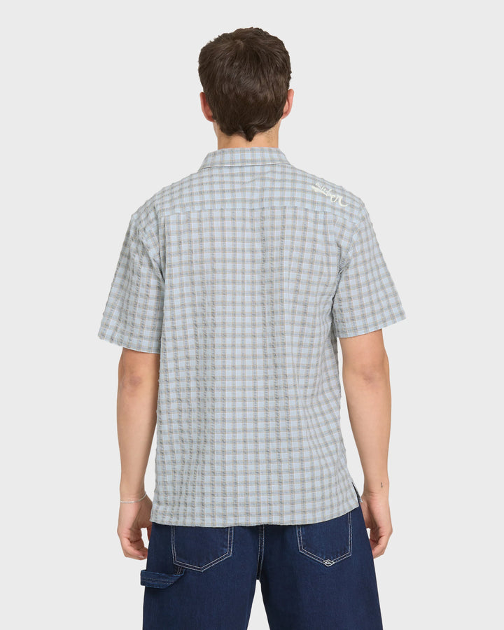 Quiksilver Men's Young Guns Button-Up Short Sleeve Shirt - Plein Air - Sun Diego Boardshop