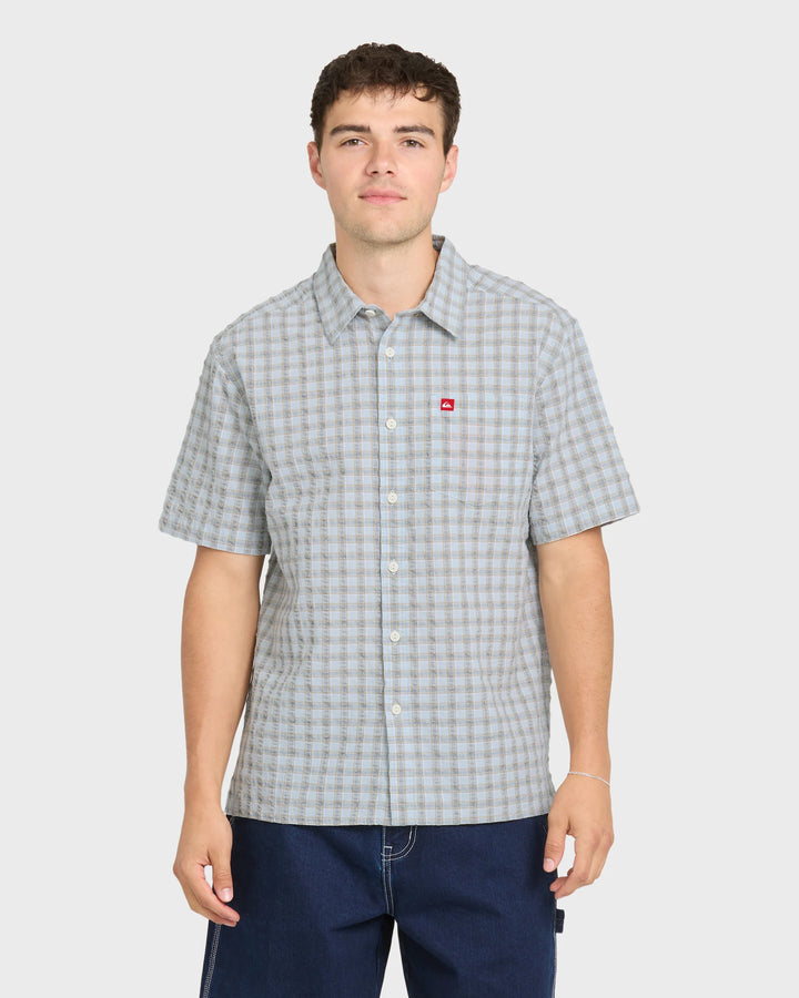 Quiksilver Men's Young Guns Button-Up Short Sleeve Shirt - Plein Air - Sun Diego Boardshop