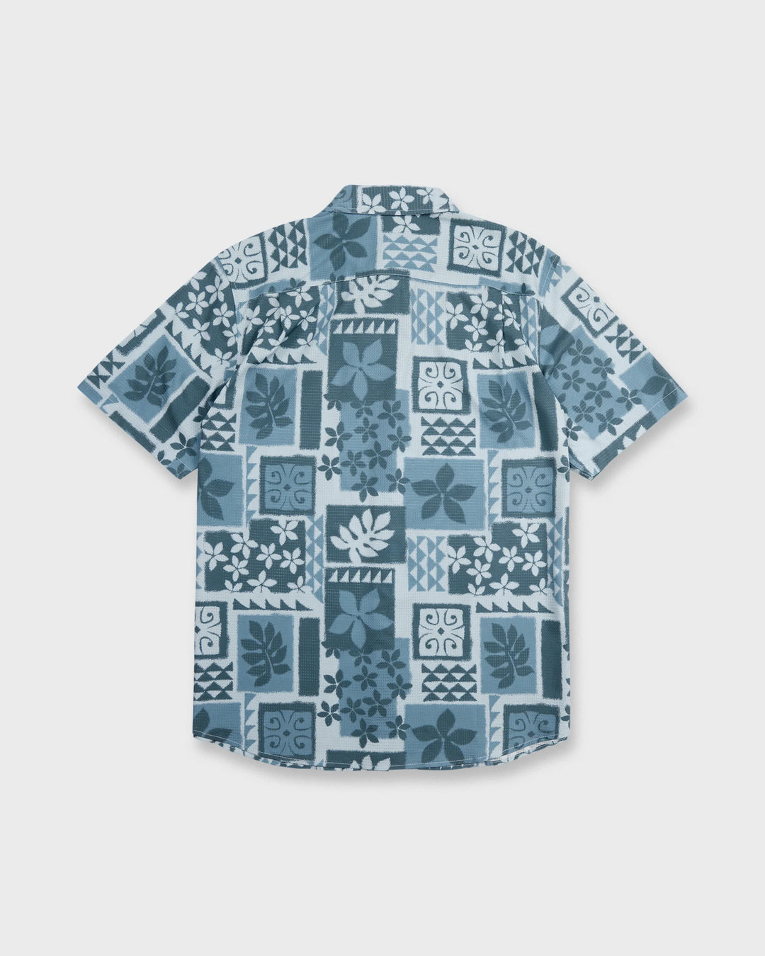Quiksilver Men's Waterman Sandy Cove Short Sleeve Woven Shirt - Skyway - Sun Diego Boardshop