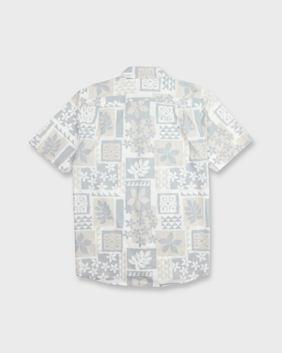 Quiksilver Men's Waterman Sandy Cove Short Sleeve Woven Shirt - White - Sun Diego Boardshop