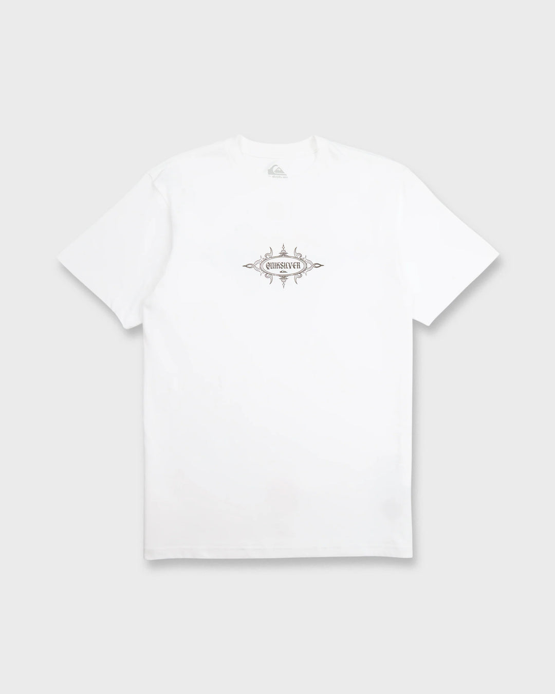 Quiksilver Men's Crest Classic Short Sleeve Knit T-Shirt - White - Sun Diego Boardshop