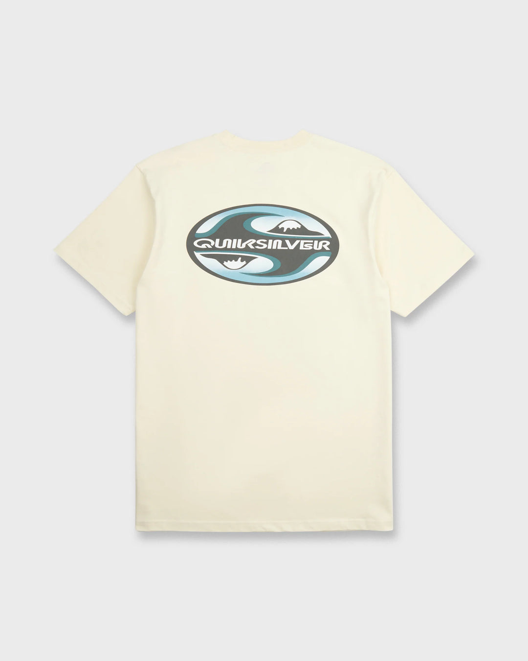 Quiksilver Men's Original Yin Yang Classic Short Sleeve Cotton T-Shirt - Bone White - Sun Diego Boardshop