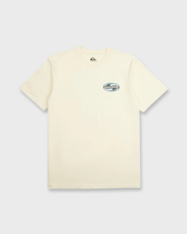 Quiksilver Men's Original Yin Yang Classic Short Sleeve Cotton T-Shirt - Bone White - Sun Diego Boardshop